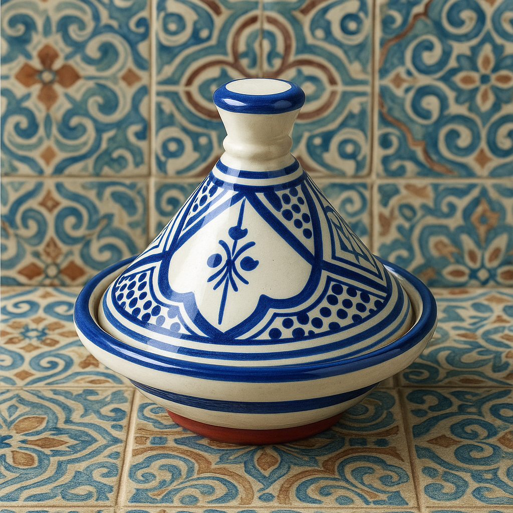 Mini Moroccan Tagine | Hand-Painted Ceramic | Spice or Appetizer Dishes