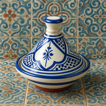 Mini Moroccan Tagine | Hand-Painted Ceramic | Spice or Appetizer Dishes