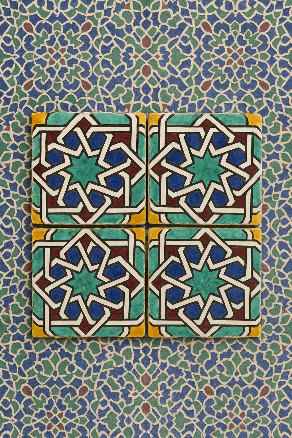 Moroccan tiles handmade and hand painted, decorative Moroccan tiles.