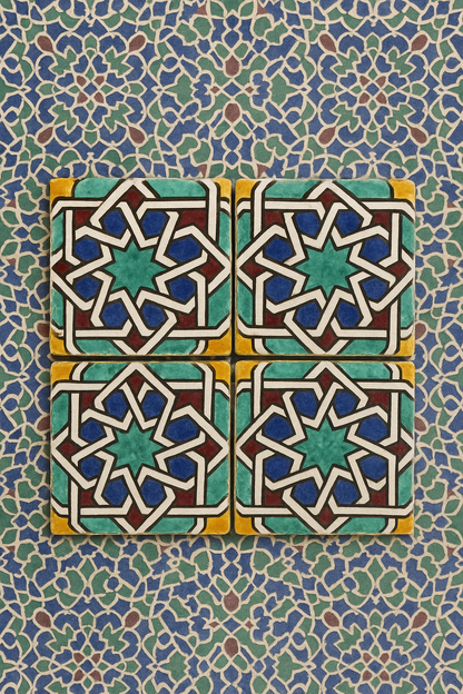 Moroccan tiles handmade and hand painted, decorative Moroccan tiles.