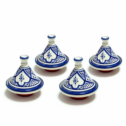 Mini Moroccan Tagine | Hand-Painted Ceramic | Spice or Appetizer Dishes