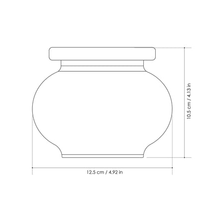smoke ashtray medium fes black