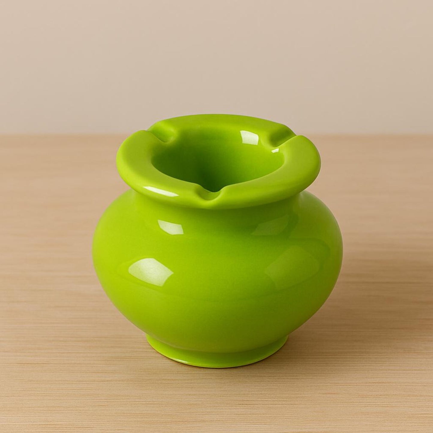 Handmade Moroccan Ceramic Ashtray – Colorful Glazed Pottery with 3 Cigarette Holders – Traditional Artisan Design